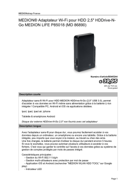 MEDION® Adaptateur Wi-Fi pour HDD 2,5" HDDrive-N