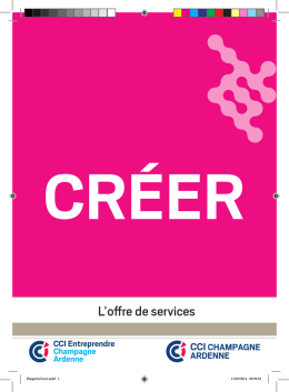 offre de services Créer - CCI Reims