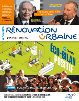 Magazine Rénovation Urbaine n° 12 février - mars 2014 - pdf