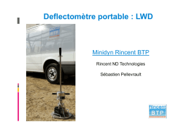 Rincent LWD deflectomètre portable Minidyn