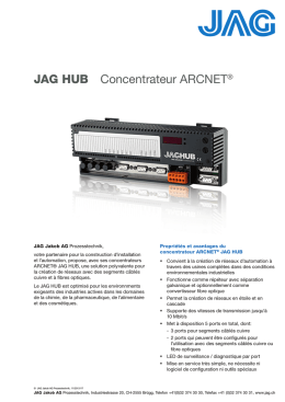 JAG HUB Concentrateur ARCNET®