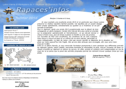 Rapace Infos janvier 2014.pub