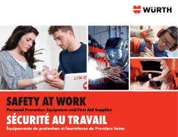 Safety at work Sécurité au travail