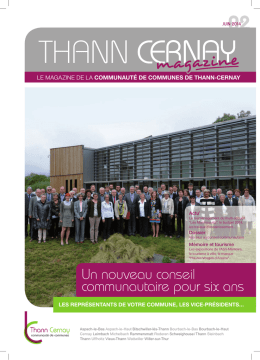 MAGAZINE n°2 Juin 2014 - Communauté de communes de Thann
