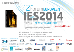 12 - Forum Européen IES 2014