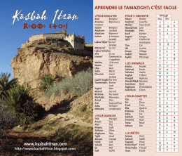 Tamazight / Tifinagh, apprendre berbère(pdf)