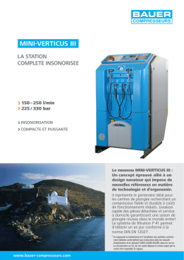MINI-VERTICUS III - Bauer Kompressoren