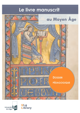 Le livre manuscrit au Moyen Âge - Réseau des bibliothèques de l