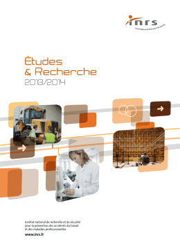 Etudes et recherches 2013-2014