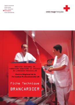 Brancardier - Fiche technique - PDF - IRFSS Languedoc