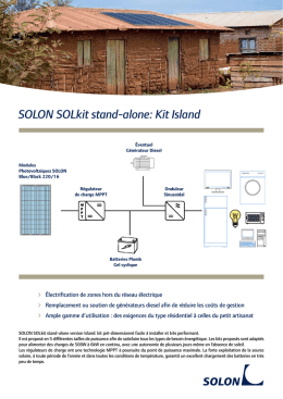 SOLON SOLkit stand-alone: Kit Island