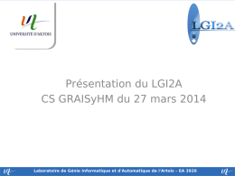 presentation LGI2A