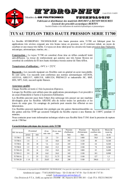 T1700 TUYAU TEFLON TRES HAUTE PRESSION2