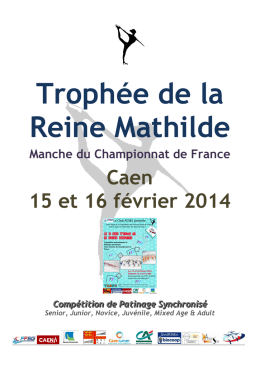 Trophée de la Reine Mathilde - ACSEL Club de Patinage Artistique