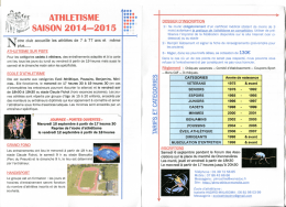 Prospectus 2014 2015 - PLM Conflans athlétisme - E