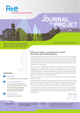 le Journal du projet n°5 - pdf - RTE Ligne Avelin
