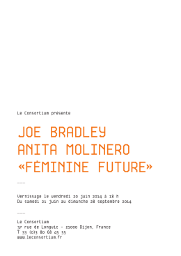 JOE BRADLEY AnitA MOLinERO «FéMininE
