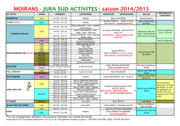JSA planning 2014 2015 - Moirans-en