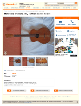 Manouche brassens jim , (luthier marcel mouly)