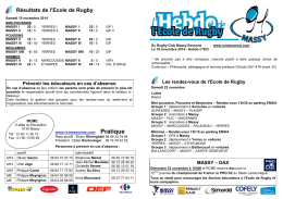 Hebdo853 - Rugby Club Massy Essonne