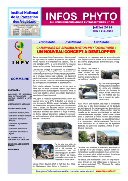 Info phyto n° 35 JUL 2014 Site web