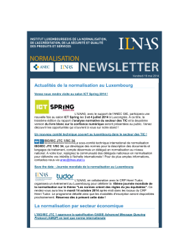 Newsletter ILNAS Normalisation - Mai 2014.htm