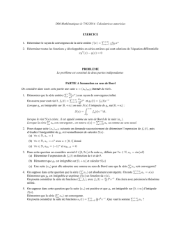 DS6 Mathématiques le 7/02/2014. Calculatrices autorisées