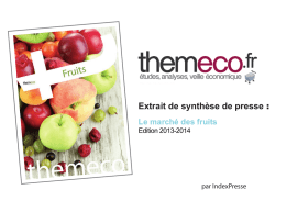 Exemple de synthèse Themeco : Fruits