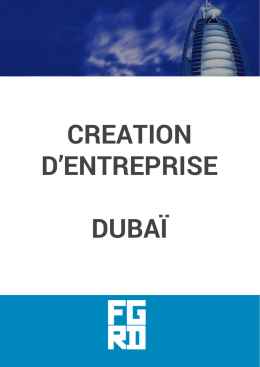 pdf sur la création de société à Dubaï