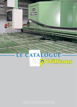 LE CATALOGUE - WILLIAMS PRODUCTION