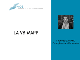 présentation VBMAPP.key - Autisme et Orthophonie