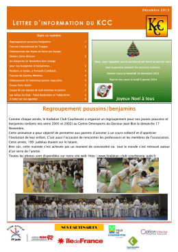 13-Lettre information KCC Décembre 2013.