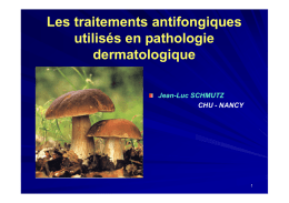 Les traitements antifongiques utilisés en pathologie