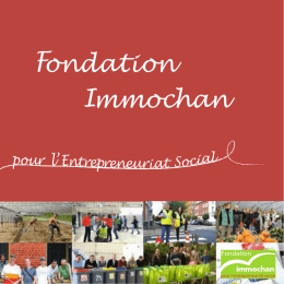 Découvrir la plaquette Fondation Immochan
