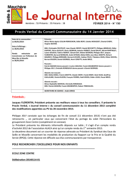 CC 14/01/14 - Communauté de Communes de Seille et Mauchère