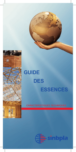 Guide des Essences Sinbpla