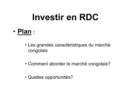 Investir en RDC - ESI