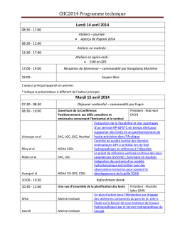 CHC2014 Programme technique
