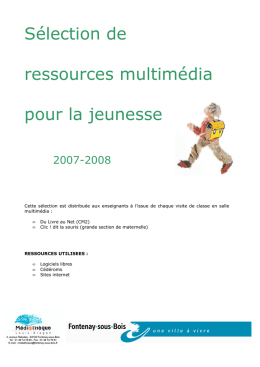 Sélection de ressources multimédia pour la jeunesse - Fontenay