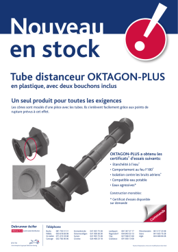 Tube distanceur OKTAGON-PLUS