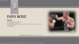 Info Boxe 1163 - Fédération française de boxe