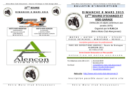 Bulletin adhesion 2014-2015 - retro moto club alençonnais
