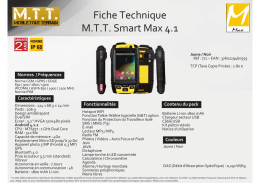 Fiche Technique M.T.T. Smart Max 4.1 - Phos