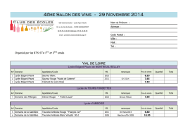 Catalogue Vente Salon des Vins 2014