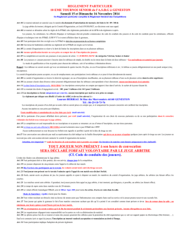 Tournoi Senior 2014 - Règlement (81.7 kB)