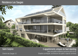 RESIDENCE LES SAUGES