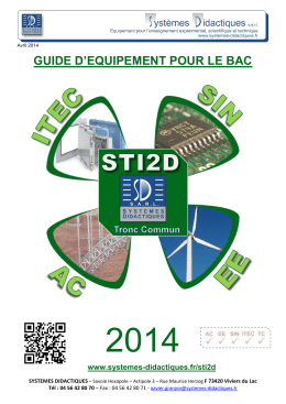 Flyer STI2D 2014