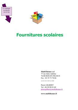 Fournitures scolaires
