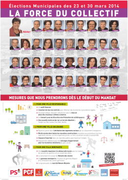 Élections Municipales des 23 et 30 mars 2014 mup