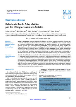 PDF (841.9 KB) - Médecine Buccale Chirurgie Buccale